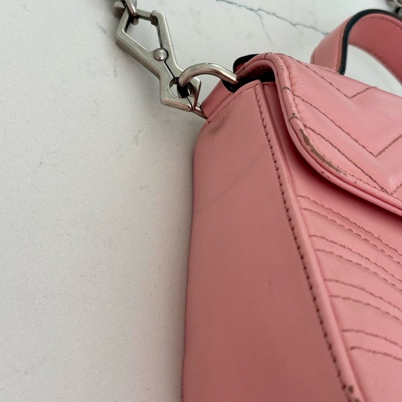 Gucci GG Marmont Mini Top Handle Bag - Picture 9 of 17
